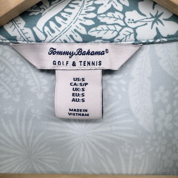 Tommy Bahama Golf and Tennis Blue Floral Print Zip Up Jacket Women's Size Small - Picture 3 of 8